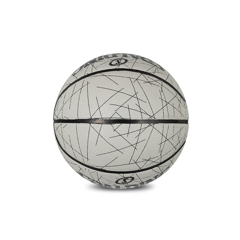 SPALDING 8 Panel Flight-Lines Rubber Moulded Indoor/Outdoor Basketball with Butyl Bladder, Multicolor, Size: 7 (Suitable for Practice/Match/Training) + Free Air Needle - Image 5