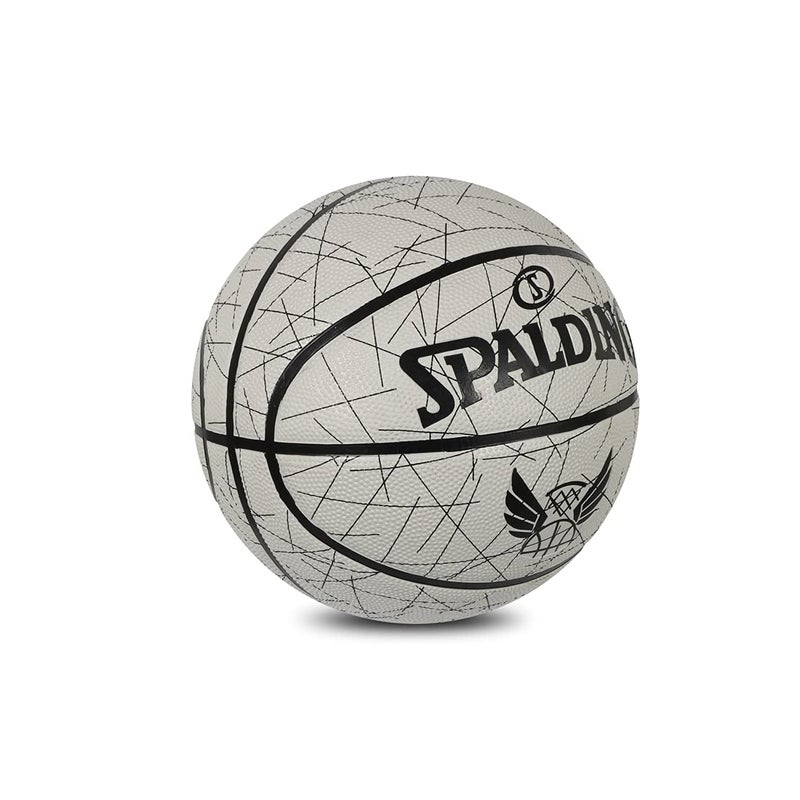 SPALDING 8 Panel Flight-Lines Rubber Moulded Indoor/Outdoor Basketball with Butyl Bladder, Multicolor, Size: 7 (Suitable for Practice/Match/Training) + Free Air Needle - Image 2