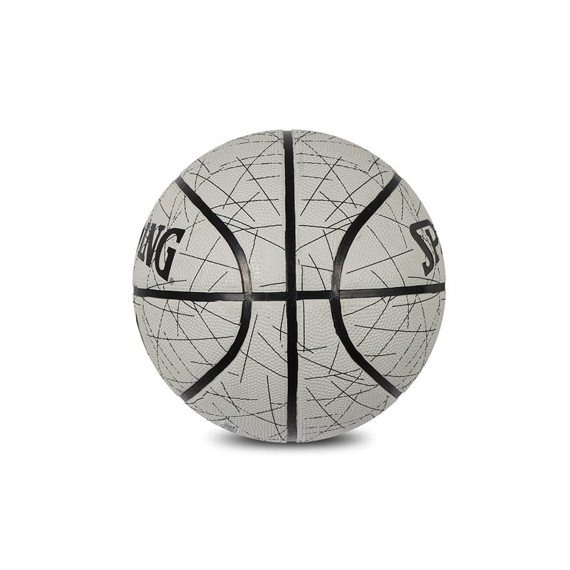 SPALDING 8 Panel Flight-Lines Rubber Moulded Indoor/Outdoor Basketball with Butyl Bladder, Multicolor, Size: 7 (Suitable for Practice/Match/Training) + Free Air Needle - Image 3