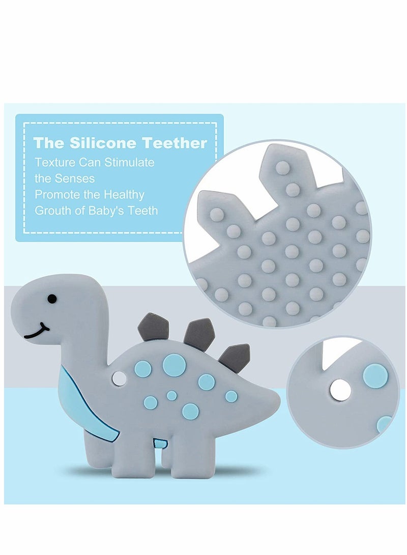SOLARAE Baby Teething Dinosaur Toys, for Newborn Babies, Neutral Shower Gift - Image 3