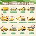 LerBao 25 in 1 Diecast Pull Back Construction Truck Vehicle Toys for 37Year Old Boy Sounds and Lights in Large Carrier Truck Age3 Kids Child Boy Toy Cars Birthday Gifts - Image 4