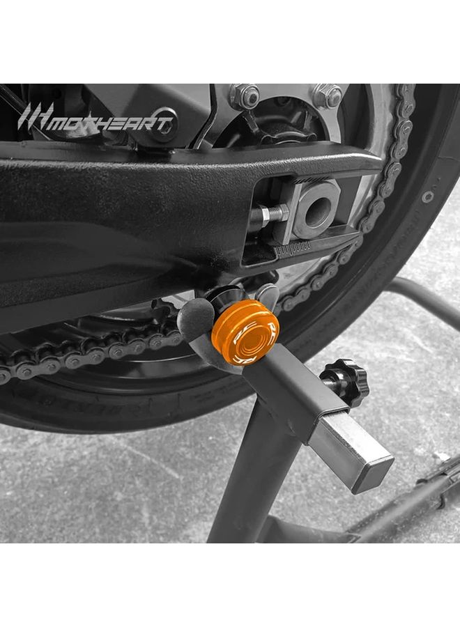 Orange CNC Universal Swingarm Spools Slider for KTM RC 390 125 200 2014-2022 Adjustable Enhanced Stand Screws Protection - Image 3