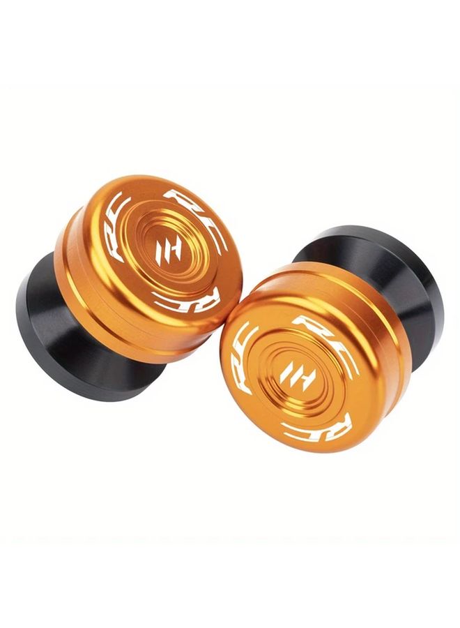 Orange CNC Universal Swingarm Spools Slider for KTM RC 390 125 200 2014-2022 Adjustable Enhanced Stand Screws Protection - Image 1