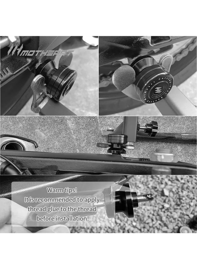 Orange CNC Universal Swingarm Spools Slider for KTM RC 390 125 200 2014-2022 Adjustable Enhanced Stand Screws Protection - Image 5