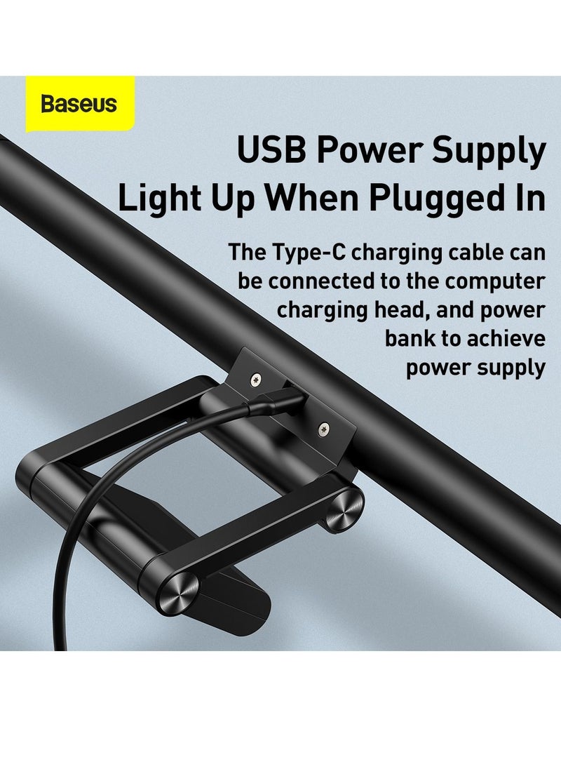 Baseus - Computer Monitor Light Bar, Eye-Care Desk Lamp with Adjustable Backlight for Home Office and Gaming, Stepless Dimming Brightness & Color Temperature, No Screen Glare, LED Monitor Light for Better Visibility, Reduce Eye Strain, USB Powered, Perfect for Work or Study - Image 1