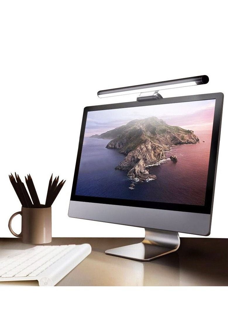 Baseus - Computer Monitor Light Bar, Eye-Care Desk Lamp with Adjustable Backlight for Home Office and Gaming, Stepless Dimming Brightness & Color Temperature, No Screen Glare, LED Monitor Light for Better Visibility, Reduce Eye Strain, USB Powered, Perfect for Work or Study - Image 1