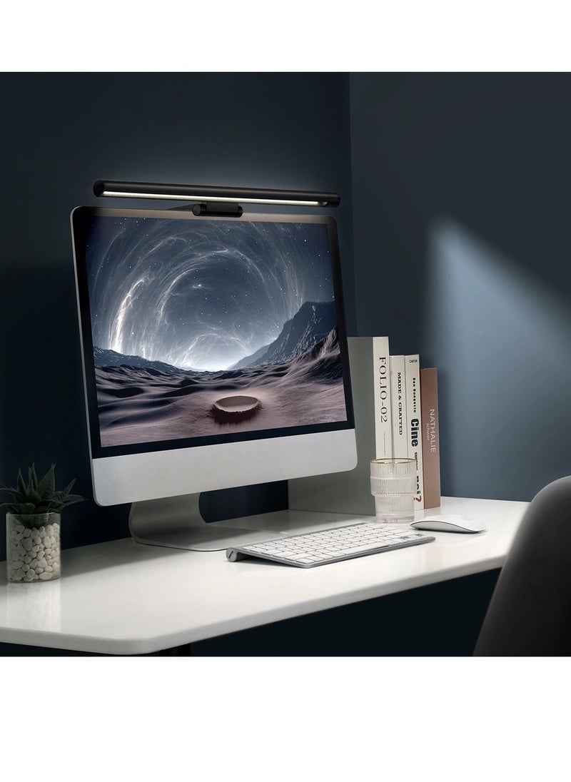 Baseus - Computer Monitor Light Bar, Eye-Care Desk Lamp with Adjustable Backlight for Home Office and Gaming, Stepless Dimming Brightness & Color Temperature, No Screen Glare, LED Monitor Light for Better Visibility, Reduce Eye Strain, USB Powered, Perfect for Work or Study - Image 1