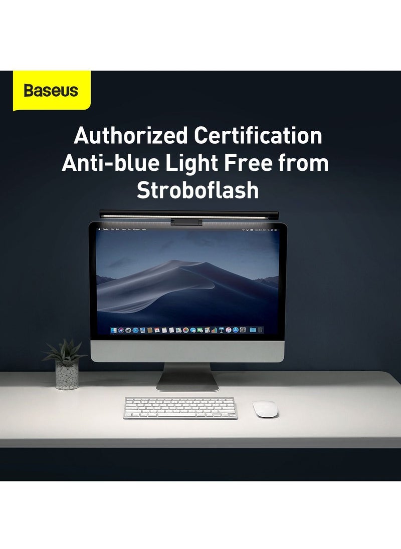 Baseus - Computer Monitor Light Bar, Eye-Care Desk Lamp with Adjustable Backlight for Home Office and Gaming, Stepless Dimming Brightness & Color Temperature, No Screen Glare, LED Monitor Light for Better Visibility, Reduce Eye Strain, USB Powered, Perfect for Work or Study - Image 1