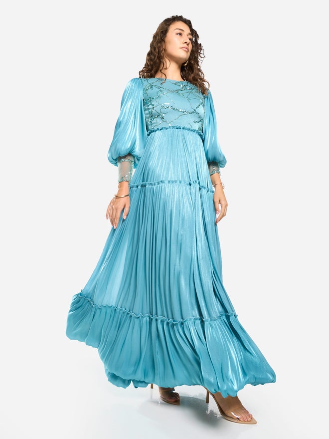 House of Moda Embellished Tiered Maxi Dress - Image 2