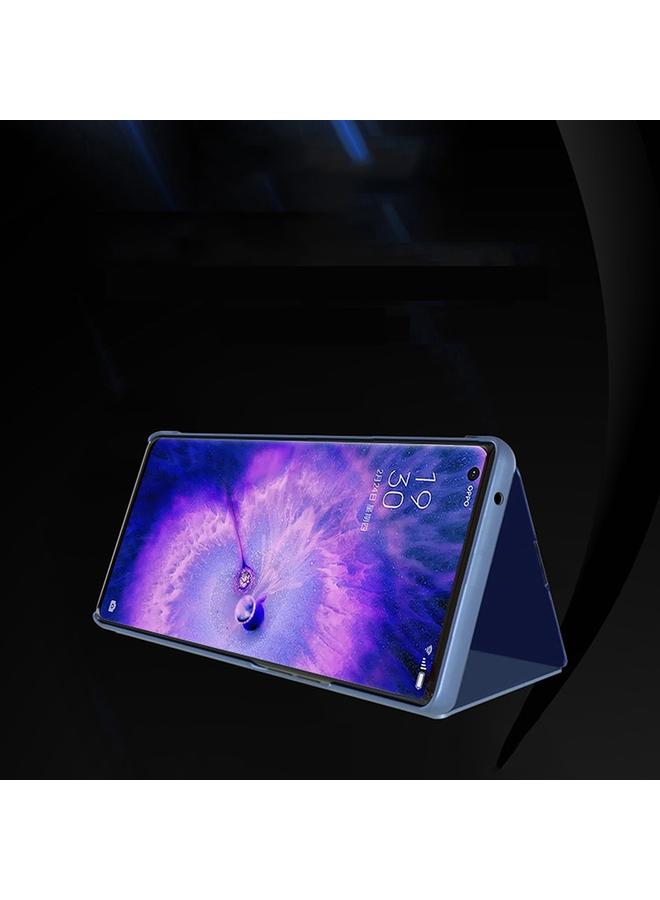 erorex Case For OPPO Find X5 Plated Mirror Horizontal Flip Leather Case with Holder - Image 3