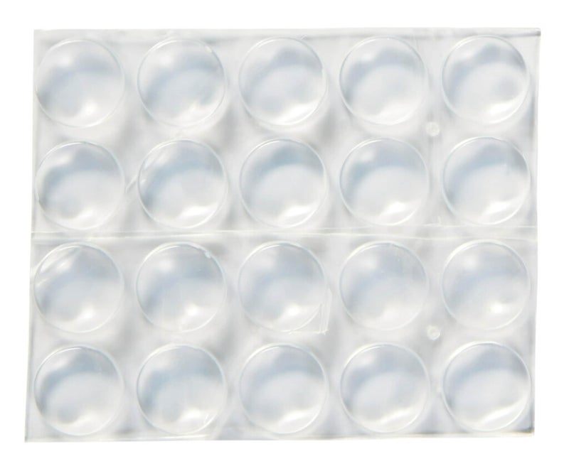 Scotch Clear Adhesive Bumper Pads 20 PCS, Self-Stick Rubber Pads 1/2" Round, Cabinet Door Rubber Bumpers, Designed to Protect Cabinets and Drawers, Sound Dampening, Transparent (SP950-NA) - Image 2