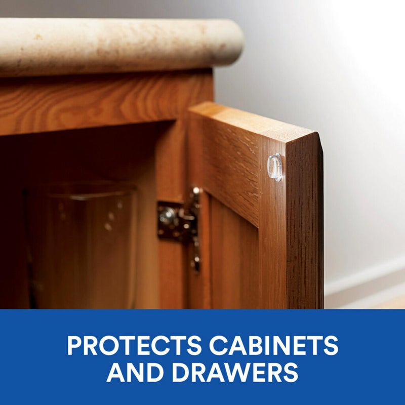 Scotch Clear Adhesive Bumper Pads 20 PCS, Self-Stick Rubber Pads 1/2" Round, Cabinet Door Rubber Bumpers, Designed to Protect Cabinets and Drawers, Sound Dampening, Transparent (SP950-NA) - Image 5