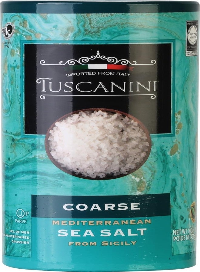 Tuscanini Coarse Mediterranean Sea Salt Kosher For Passover 16 Oz. Pk of 1. - Image 1