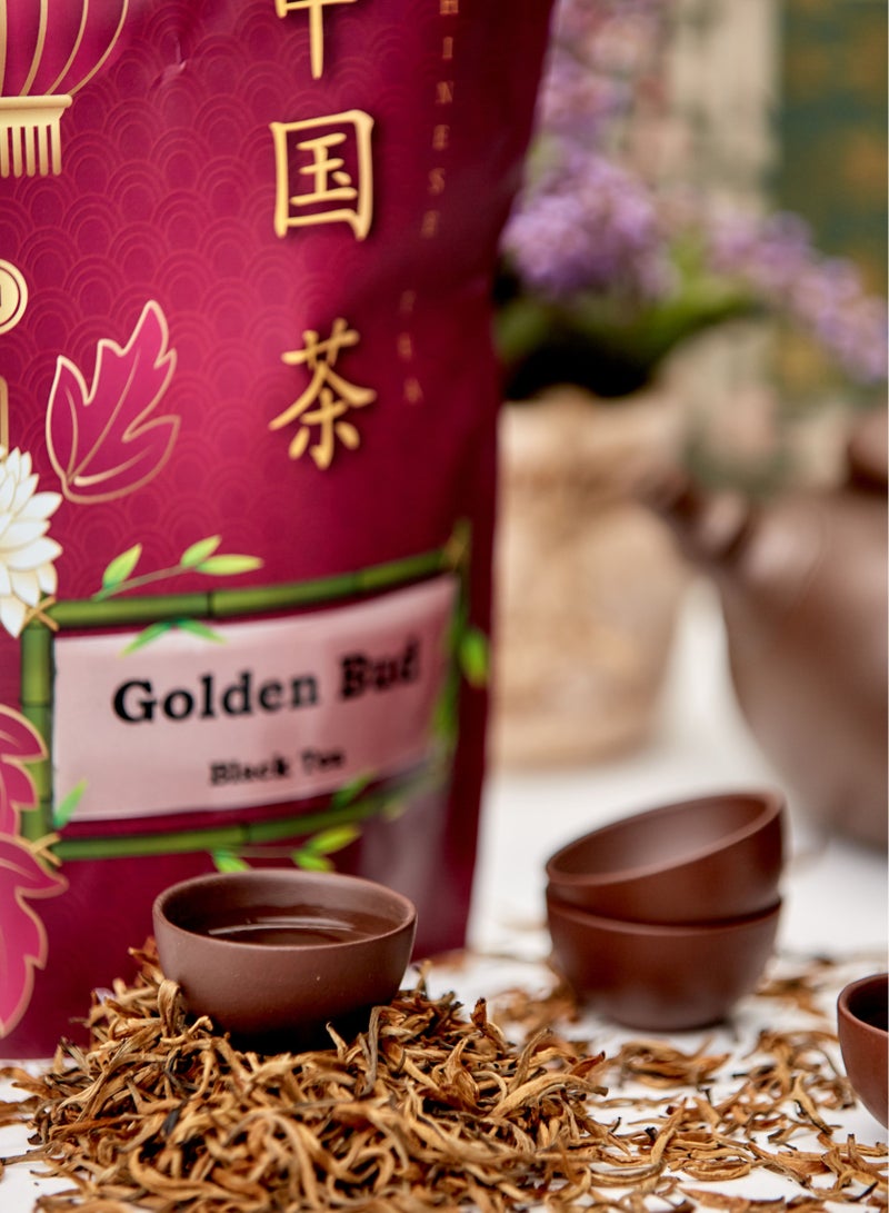 تيلاند الشاي الأسود براعم ذهبية قوية، أوراق فضفاضة، رائحة الإفطار المنعشة - Image 5