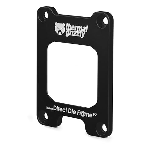 Thermal Grizzly Direct Die Frame Ryzen 7000 V2 - Increased Compatibility - for Mounting Ryzen 7000 CPU Processors Without The Integrated Heatspreader - Made in Germany - Image 1