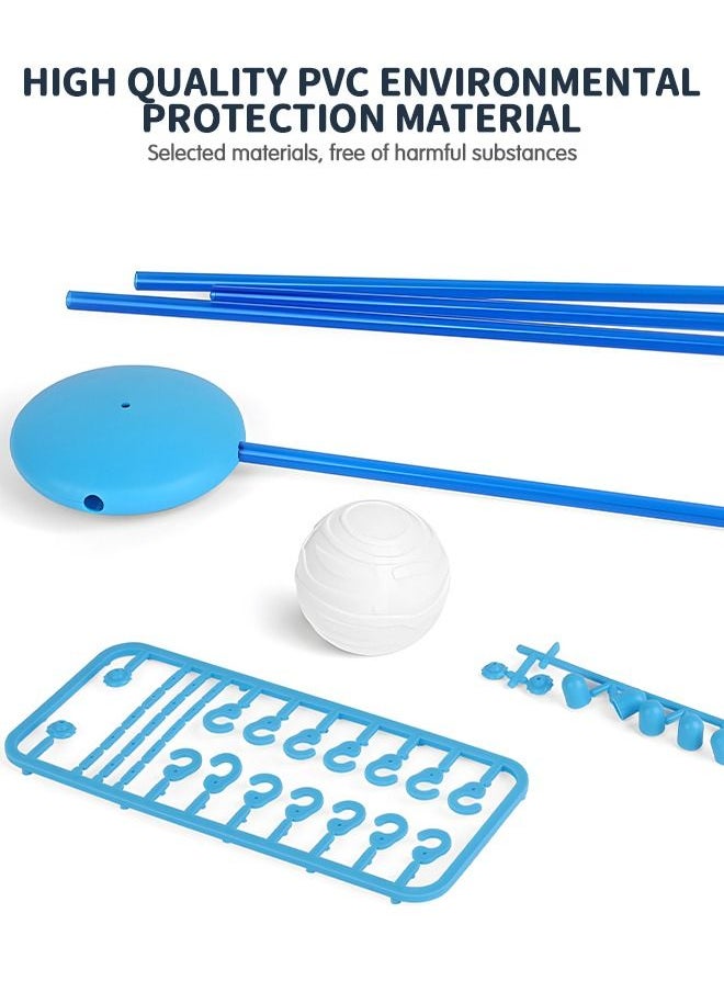 Solar System Making Kit, DIY Arts and Crafts Science Kit STEM Educational Planets Model Space Decor for Kids, Easy to Hang and Assemble, Space Planet Discovery Toy with Paint and Brushes