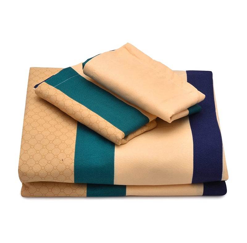 UmI. Umi Super Soft Brushed Microfiber Cotton 144 TC Double Bedsheet With 2 Pillow CoversBedsheet 90X100Inches Pillow Cover 17X27CmMulticolour - Image 2