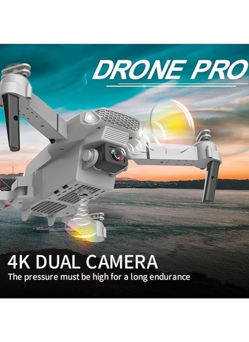 Generic Foldable Quadcopter E88 Pro Max Drone with 4K Dual Camera for Adults, Remote Control Drone with Gesture Selfie, 3D Flips, Waypoint Flight, Altitude Hold, Long Control Range, Battery and Carrying Bag, Perfect Gift for Boys, Girls and Beginners  - Image 2