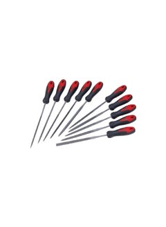Tactix 10-Piece Heavy Duty Sturdy High Quality Needle File Set Multicolor 720210 