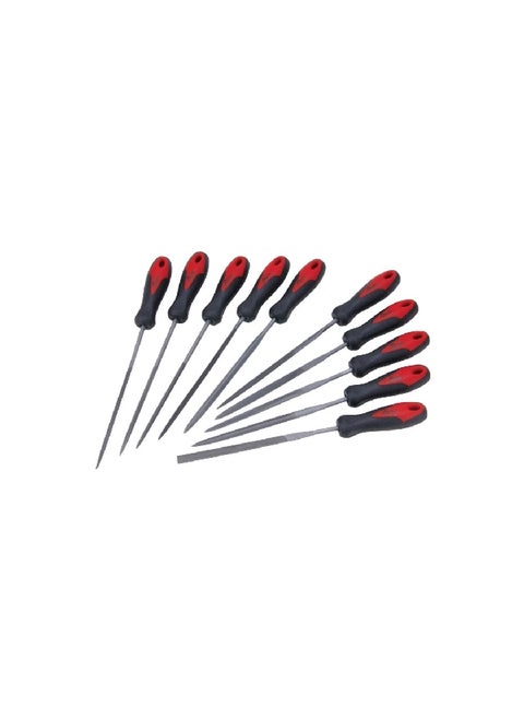 10-Piece Heavy Duty Sturdy High Quality Needle File Set Multicolor 720210