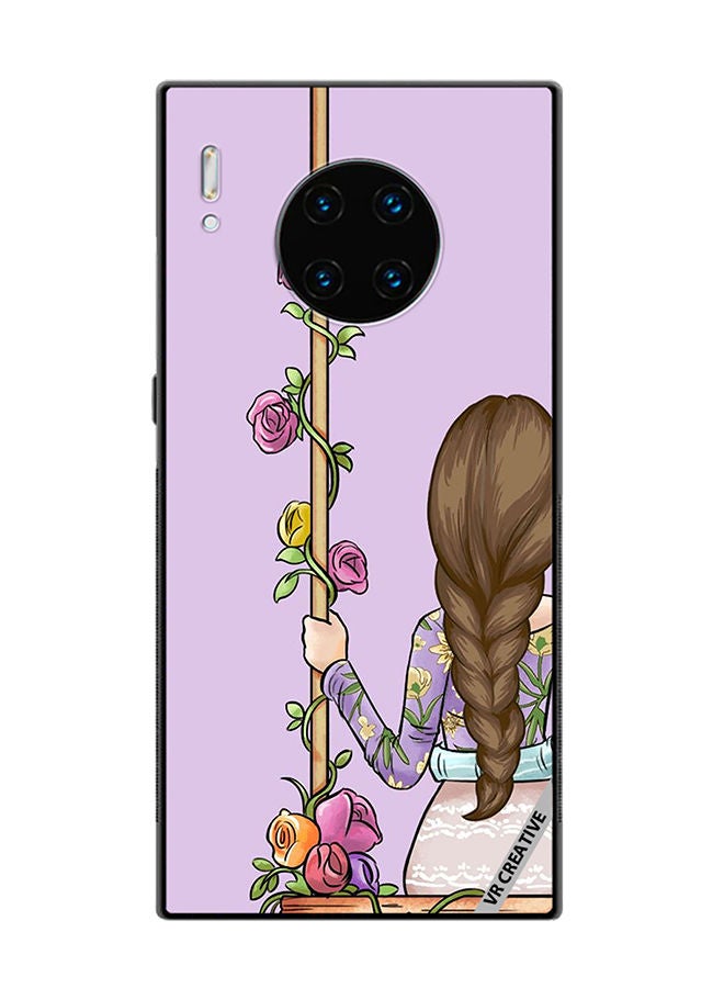 VR CREATIVE Protective Case Cover For Huawei Mate 30 Pro Beautiful Girl Looking Front Design Multicolour - Image 1