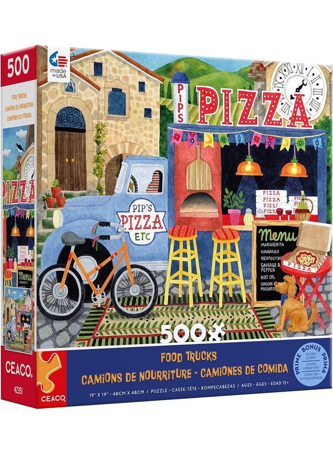 Ceaco - Food Trucks - Pip's Pizza Truck - 500 Piece Jigsaw Puzzle - Image 1