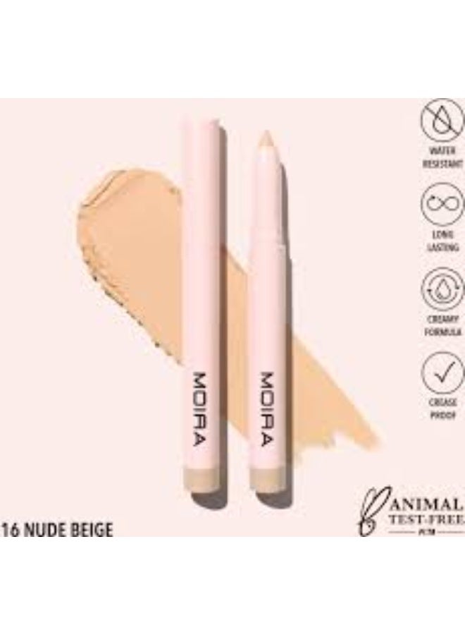 Moira At Glance Stick Shadow 16 Nude Beige 1.5g - Image 3