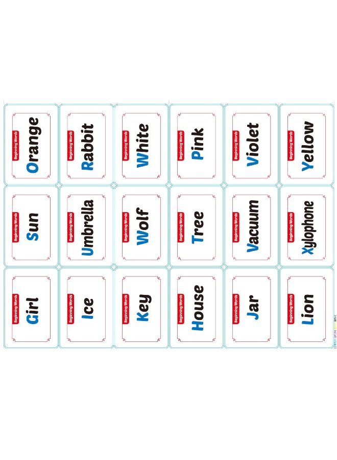 36-Piece Early Education Enlightenment Flash Cards, Words Recognition Double Sided Card, Puzzle Early Education Fun Cards, Educational Learning Toys for 1-6 Year Old Kids (Words) - Image 2