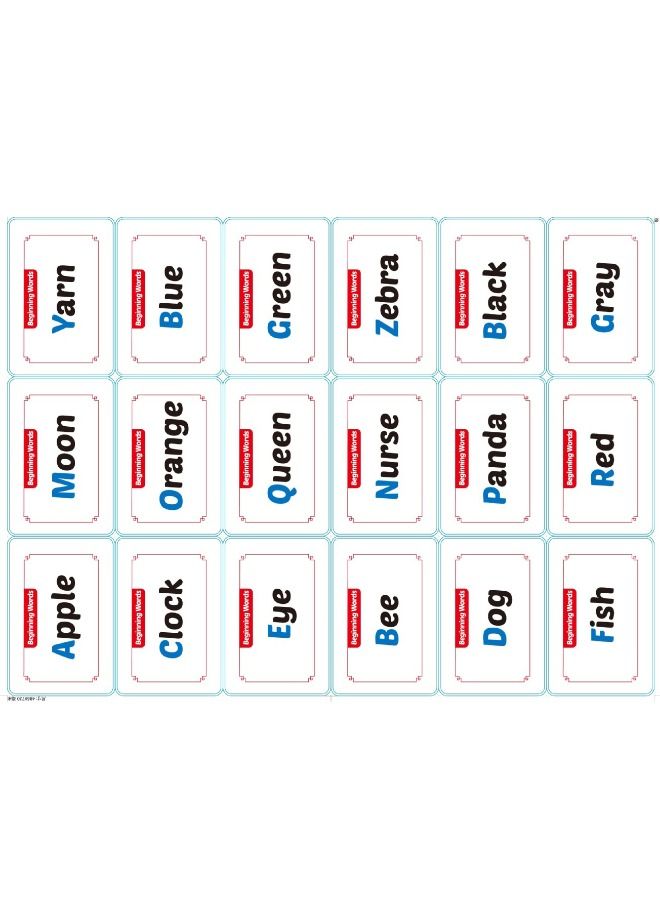 36-Piece Early Education Enlightenment Flash Cards, Words Recognition Double Sided Card, Puzzle Early Education Fun Cards, Educational Learning Toys for 1-6 Year Old Kids (Words) - Image 3