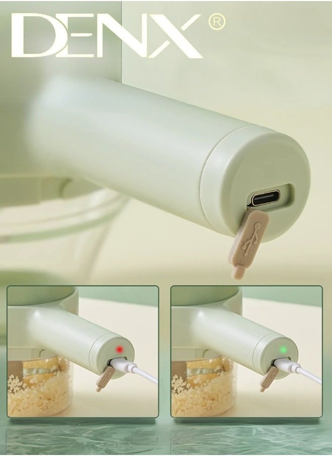 Denx Vegetable Chopper, Portable Electric Grinder, Rechargeable & Wireless Multi-Purpose Chopper For Vegetables, Spices, Fruits, Herbs & More – Onion Cutter, Ginger Crusher, Peeler – Convenient & Fast Operation - Image 2