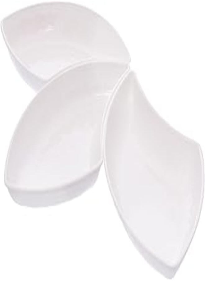 Moments - Moments Snack Serving Bowl Set 3-Pieces, Cream - Image 1