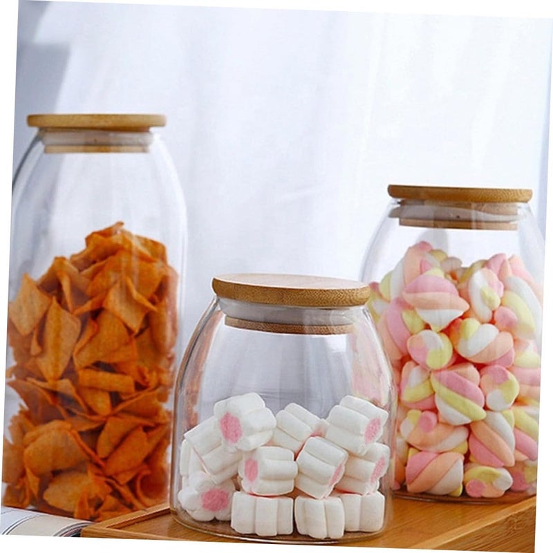 Glass Sealed Canister 500ml Airtight Glass Food Jar Tea Storage Container for Kitchen Organization - Image 4