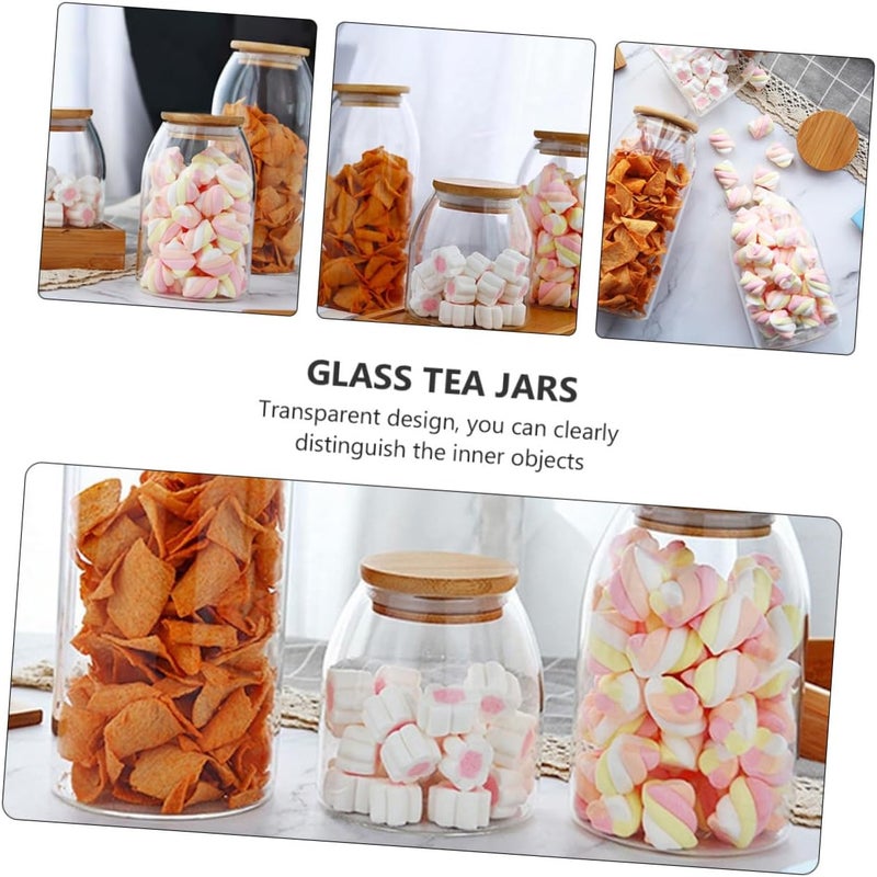 Glass Sealed Canister 500ml Airtight Glass Food Jar Tea Storage Container for Kitchen Organization - Image 3