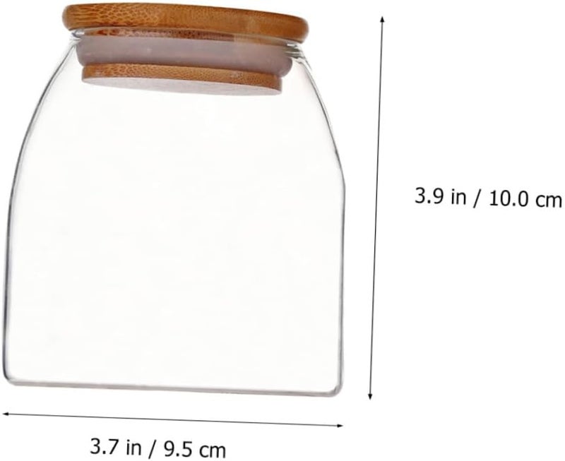 Glass Sealed Canister 500ml Airtight Glass Food Jar Tea Storage Container for Kitchen Organization - Image 2