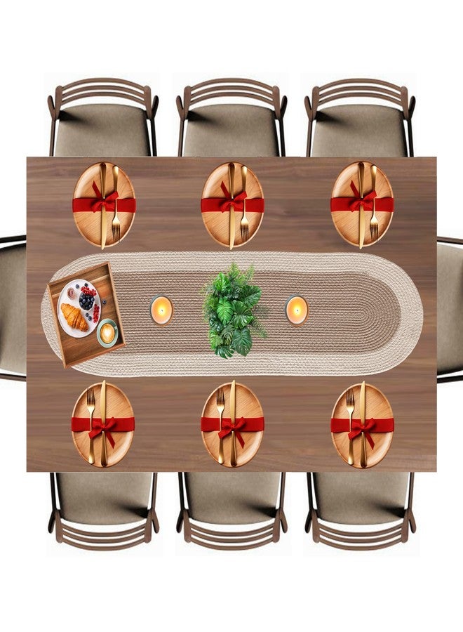 SLEEKBODE Dining Table Runner for 6 Seater | Table Runners for Living Room | Cotton Runner for Centre Table | Side Table Cover | Runner for Dining | Home Center Table Runner (137 X 30 Centimeter) - Image 1