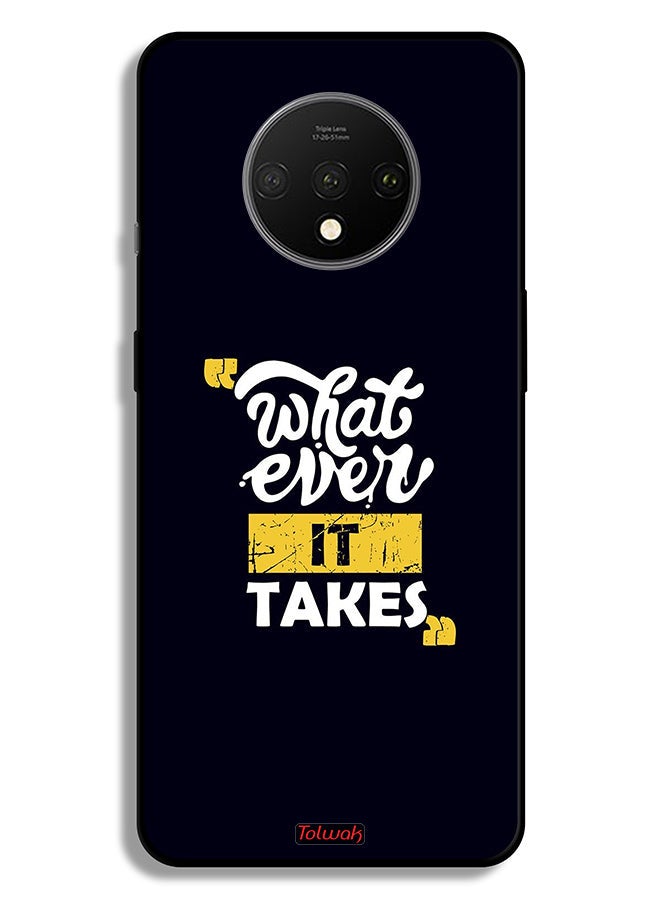 Tolwak OnePlus 7T Protective Case Cover Whatever It Takes  - Image 2