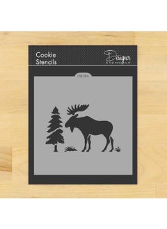 Designer Stencils Moose Cookie and Craft Stencil CM054 by Designer Stencils  - Image 1