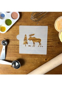 Designer Stencils Moose Cookie and Craft Stencil CM054 by Designer Stencils  - Image 2