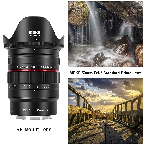 MEKE 50mm F1.2 Large Aperture Manual Focus Full Frame Lens Compatible with RF-Mount Cameras EOS-R EOS-RP R5 R6 R8 R7 R10 - Image 5