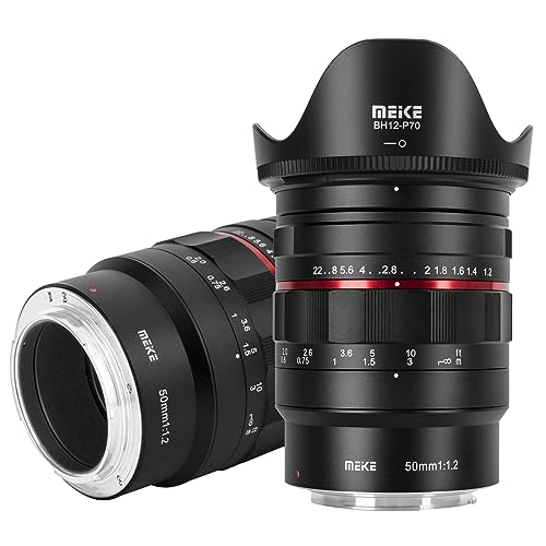 MEKE 50mm F1.2 Large Aperture Manual Focus Full Frame Lens Compatible with RF-Mount Cameras EOS-R EOS-RP R5 R6 R8 R7 R10 - Image 1