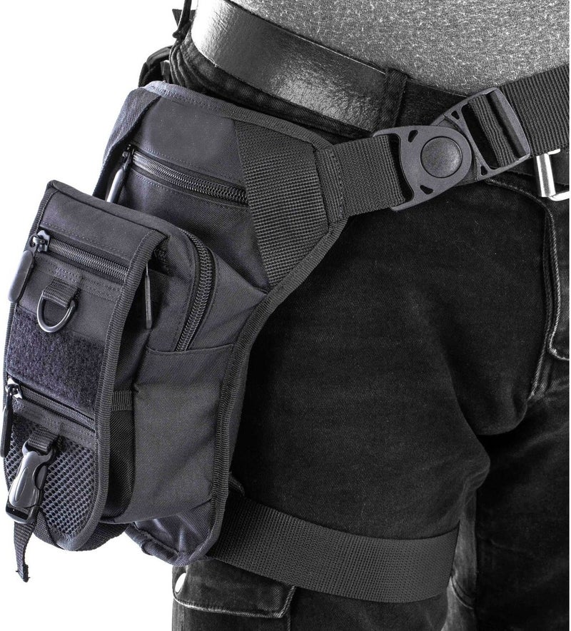 Başkent Çanta Başkent Bag Tactical Black Waist and Leg Bag with Special Compartment  - Image 3