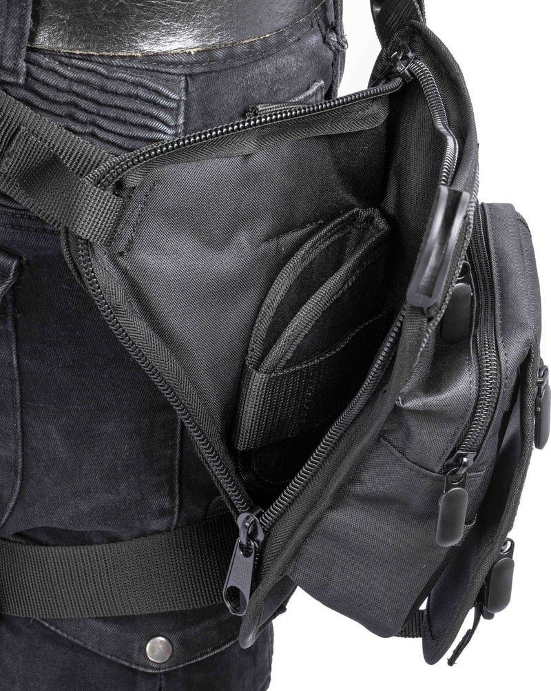 Başkent Çanta Başkent Bag Tactical Black Waist and Leg Bag with Special Compartment  - Image 4
