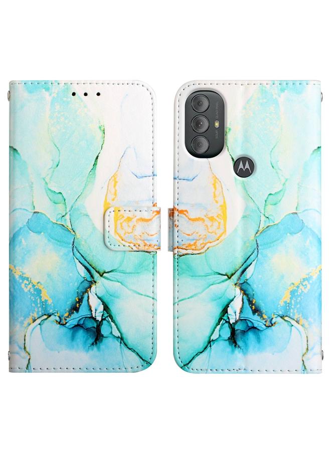 اس-توب جراب لهاتف Motorola Moto G Power 2022 PT003 جراب هاتف جلدي قابل للطي بنمط رخامي - Image 2