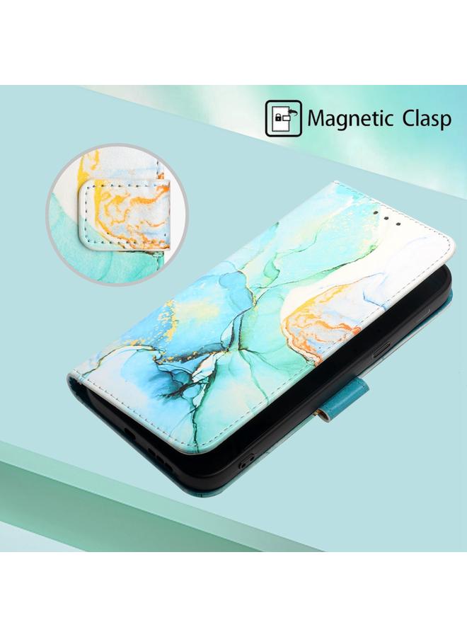 اس-توب جراب لهاتف Motorola Moto G Power 2022 PT003 جراب هاتف جلدي قابل للطي بنمط رخامي - Image 5