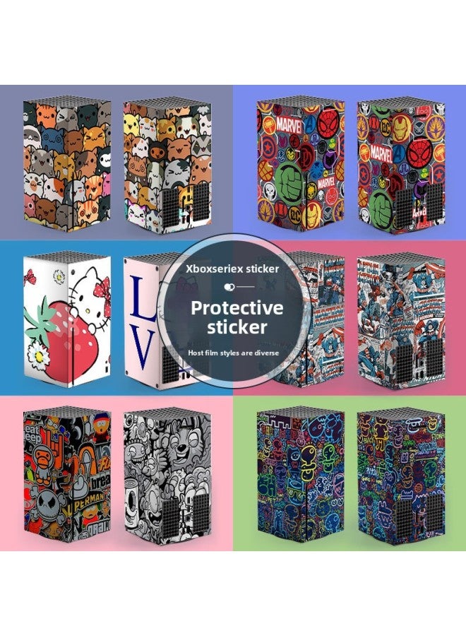 Loquat Suitable For Microsoft Xbox Series X Home Game Machine Protective Film Handle Accessories Film Fashion Brand Stickers-Color:190 - Image 2