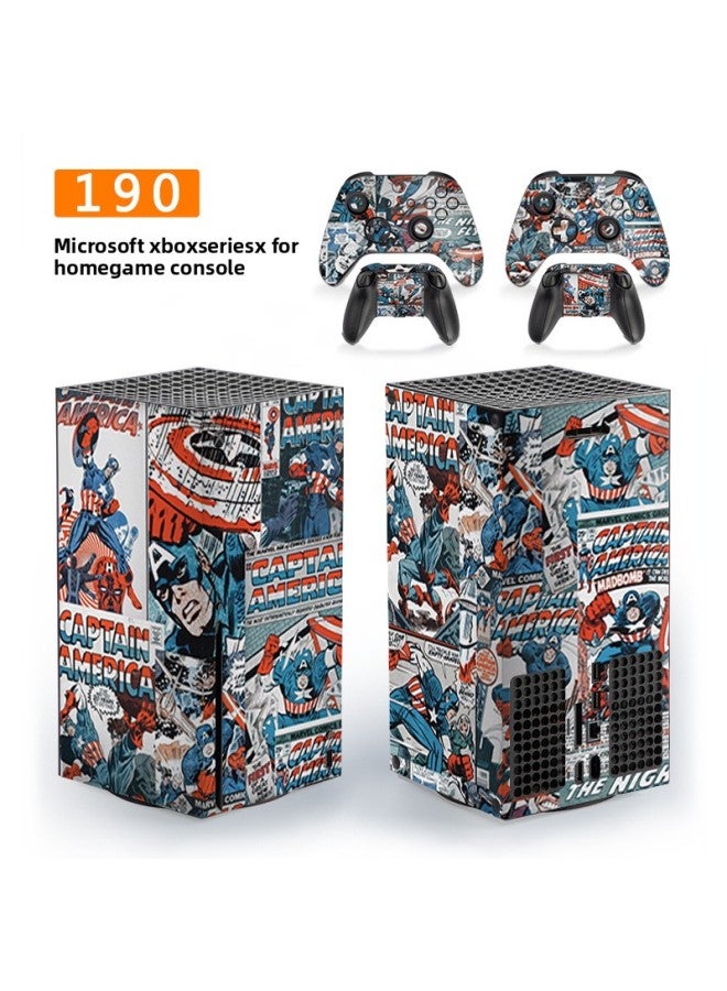 Loquat Suitable For Microsoft Xbox Series X Home Game Machine Protective Film Handle Accessories Film Fashion Brand Stickers-Color:190 - Image 1