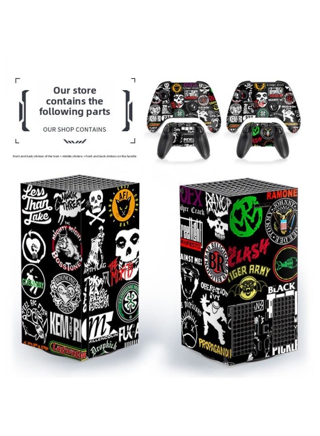 Loquat Suitable For Microsoft Xbox Series X Home Game Machine Protective Film Handle Accessories Film Fashion Brand Stickers-Color:190 - Image 5