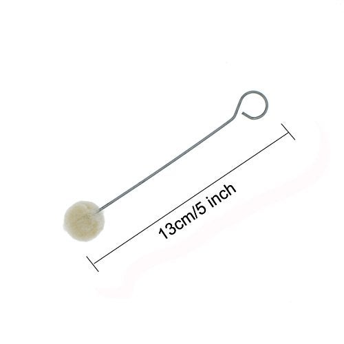 YOKIND 50 Pieces Wool Daubers Ball Brush Leather Dye Dauber Dyeing Applicator with Metal Handle for DIY Crafts Projects - Image 4