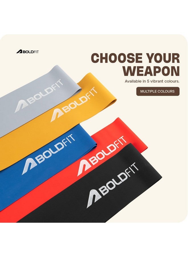 Boldfit Resistance Bands for Workout for Women Pilate Bands for Home Exercise Thera Band Toning Exercise for Gym Latex Band Theraband for Fitness, Stretching, Yoga for Men & Women (Light) 1.8 Kg Red - Image 3