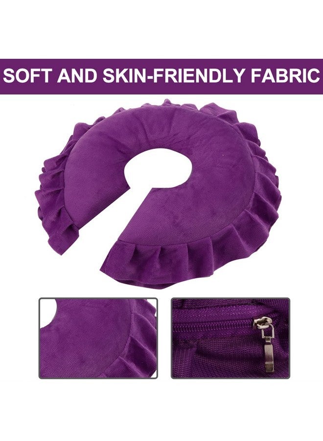 Filfeel U Shaped Neck Support Cushion, Soft Face Pillow Cushion, Spa Salon Massage Bed U Shape Detachable Face Pillow, Travel Flight Neck Pad (U-Shaped Pillow-) - Image 3